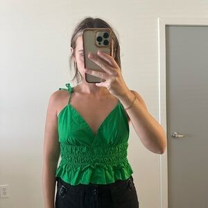 Green Open Back Tank Top- TJMAXX